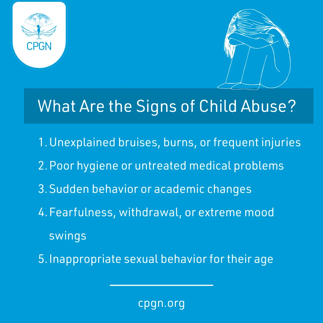 5 most common signs of child abuse